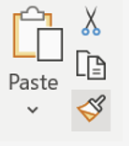 The Format Painter (paintbrush) icon in the Word Home tab.